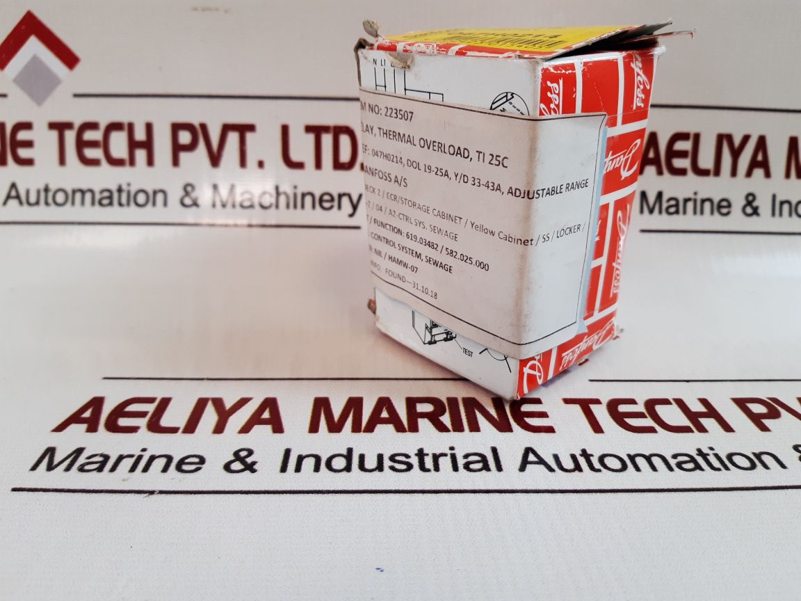 Danfoss Ti25C Thermal Overload Relay 047H0214
