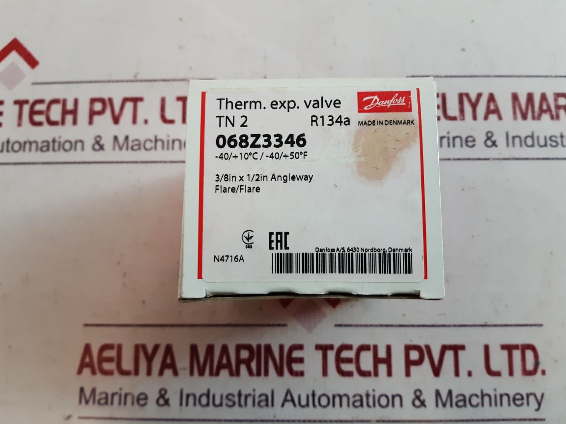 Danfoss Tn2 R134A Expansion Valve 068Z3346
