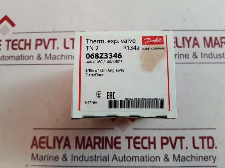 Danfoss Tn2 R134A Expansion Valve 068Z3346
