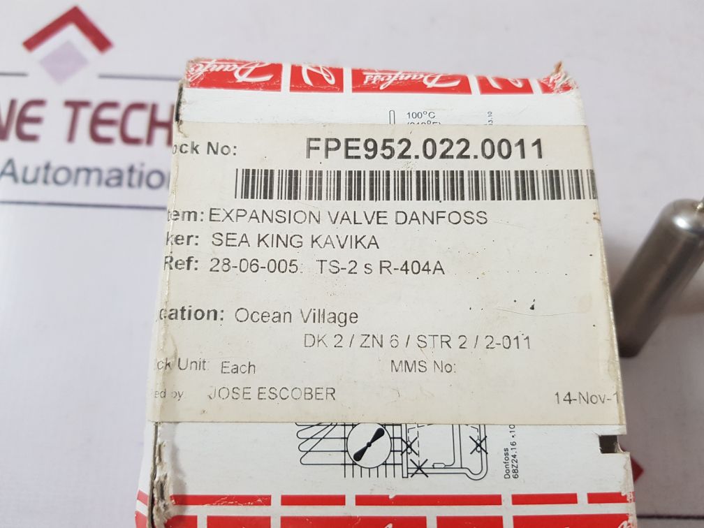Danfoss Ts2 068Z3414 Expansion Valve R404A R507