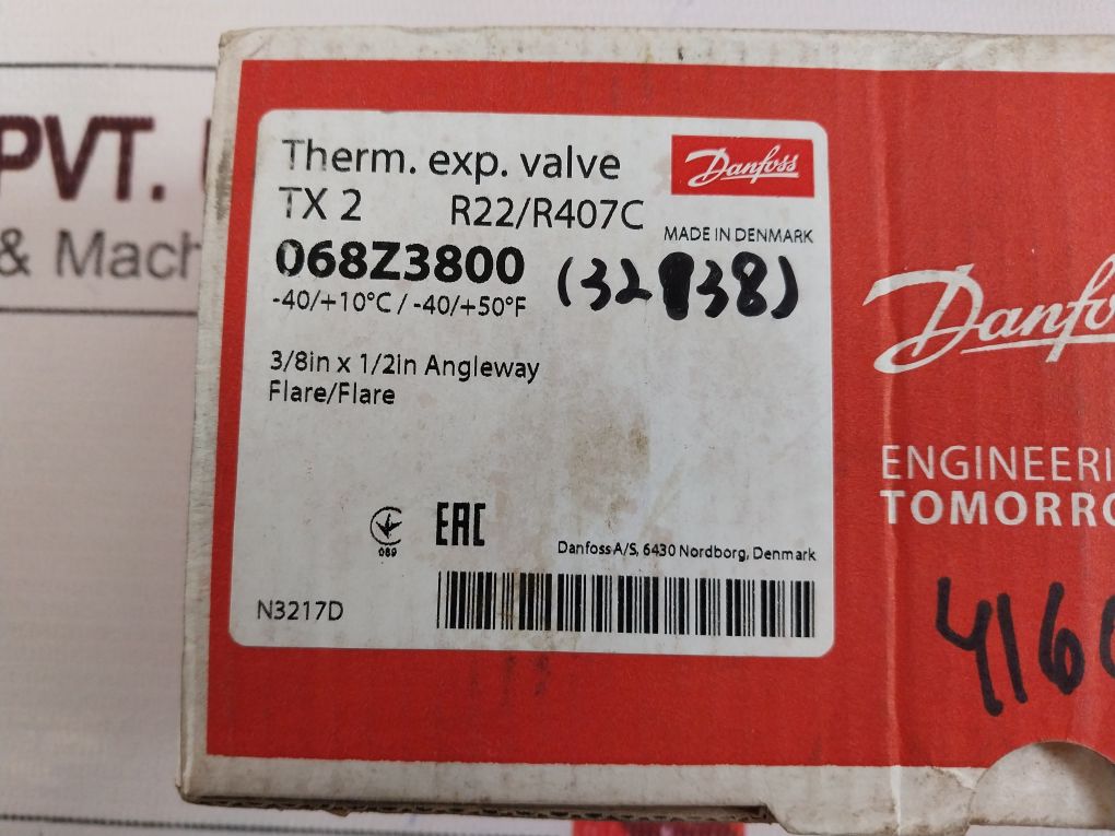 Danfoss Tx2 068Z3800 Thermostatic Expansion Valve