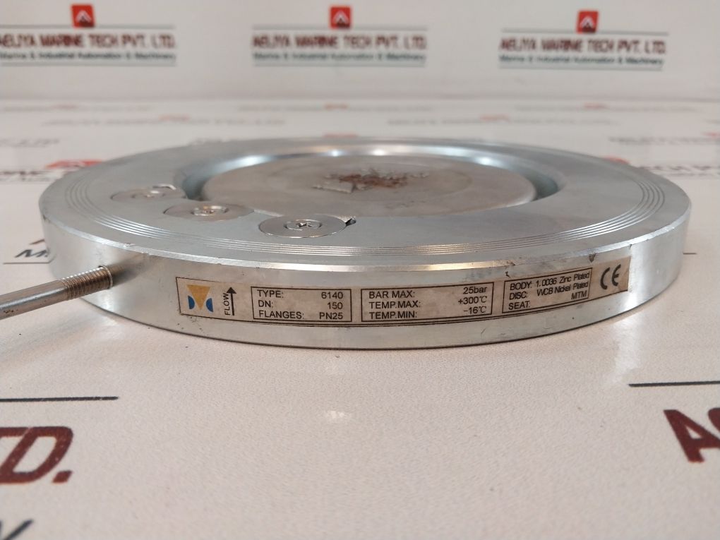 Dansk Ventil 6140 Swing Check Valve 25 Bar Pn25