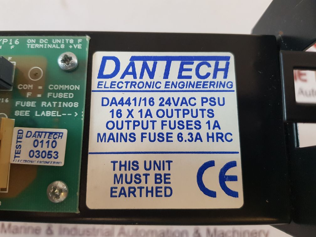 Dantech da441/16 rack mount power supply