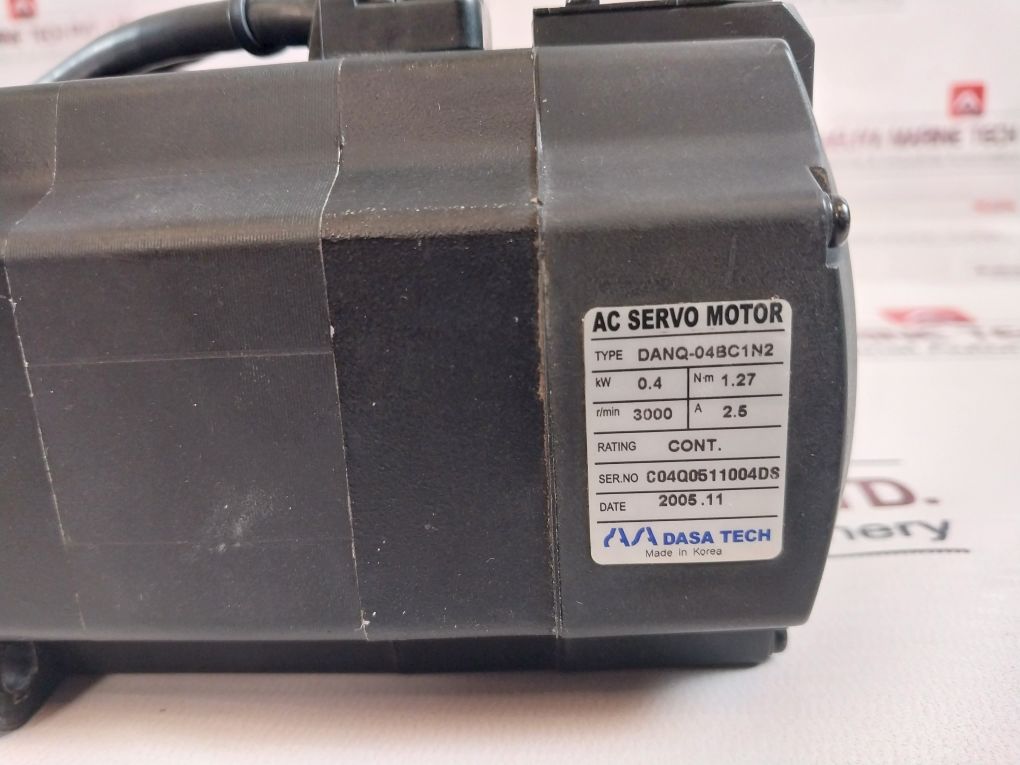 Dasa Tech Danq-04Bc1N2 Ac Servo Motor 0.4 Kw