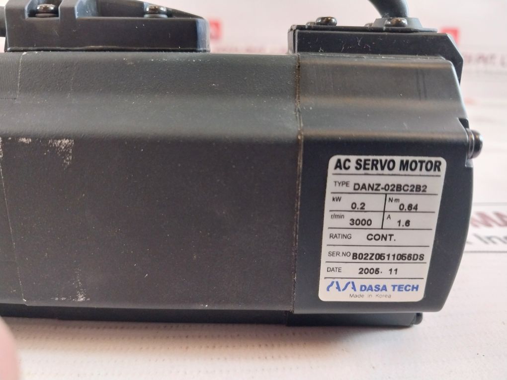 Dasatech Danz-02Bc2B2 Ac Servo Motor 0.2 Kw