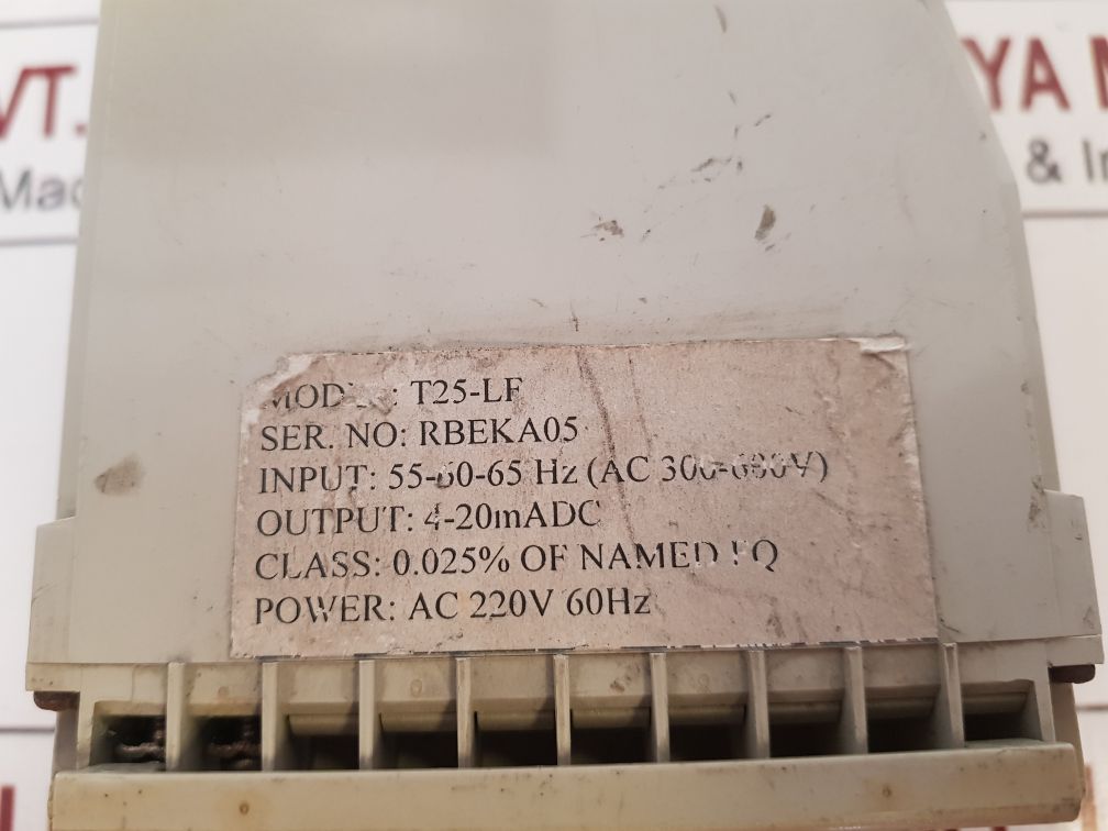 Amptron Dat 25 Power-line Transducers T25-lf Ac 220V 60Hz