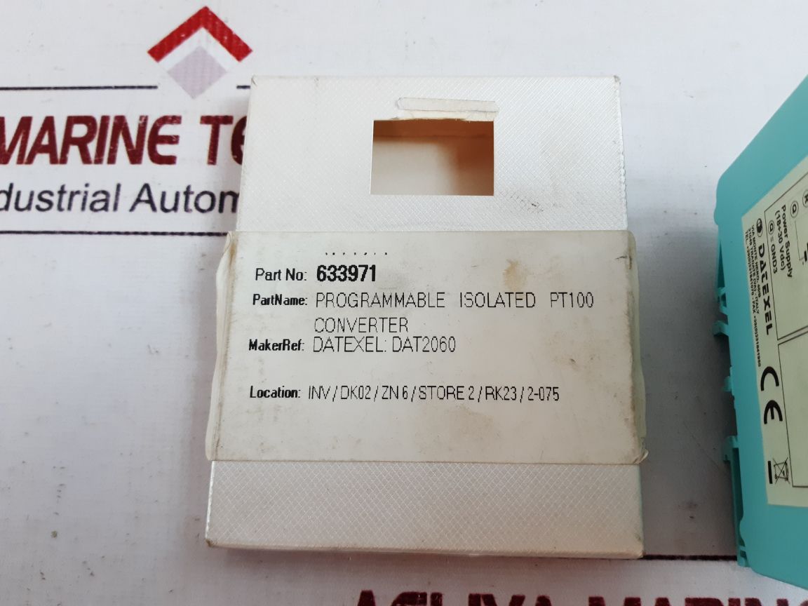Datexel Dat2060 Programmable Isolated Pt100 Converter