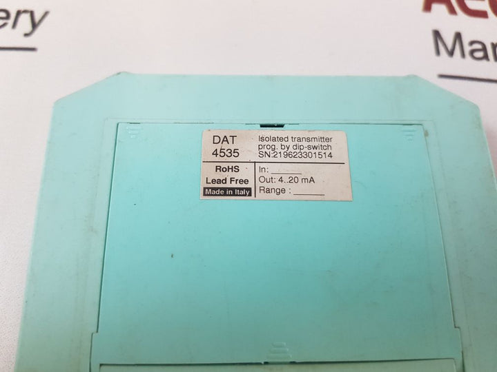 Datexel Dat4535 Rail Signal Transmitter 4..20 Ma
