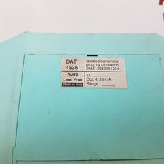 Datexel Dat4535 Rail Signal Transmitter 4..20 Ma
