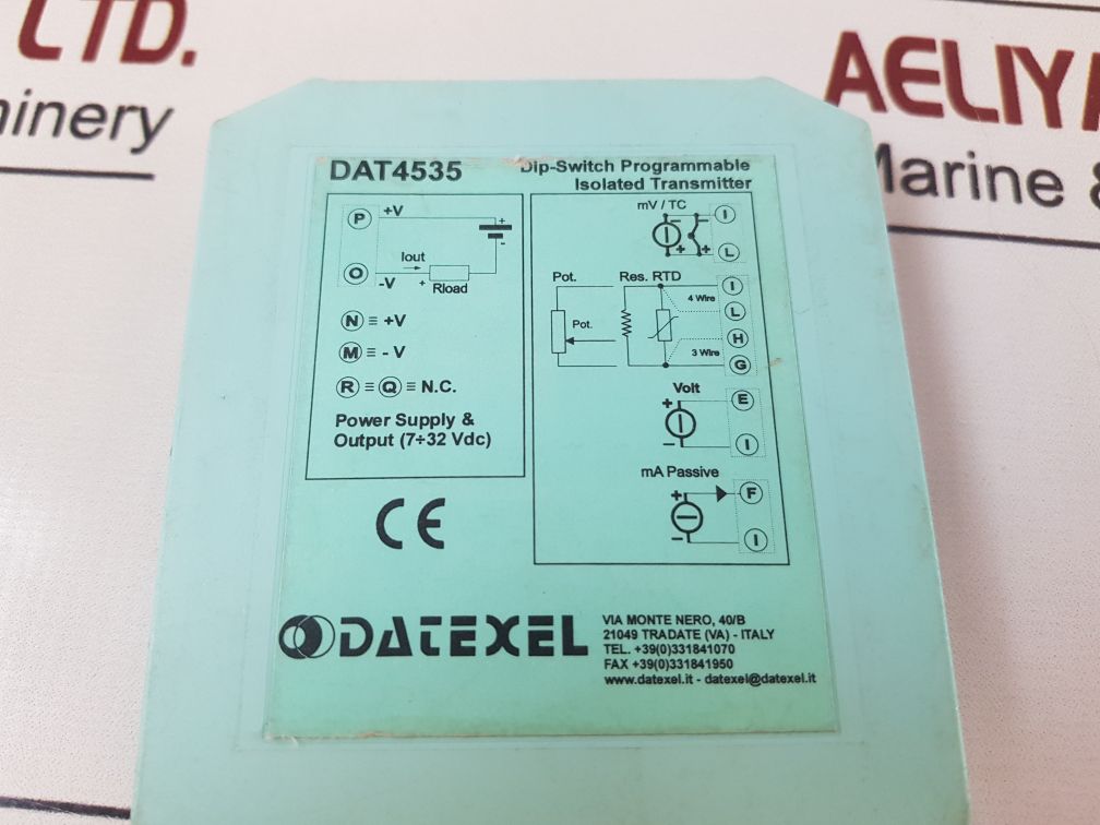 Datexel Dat4535 Rail Signal Transmitter 4..20 Ma
