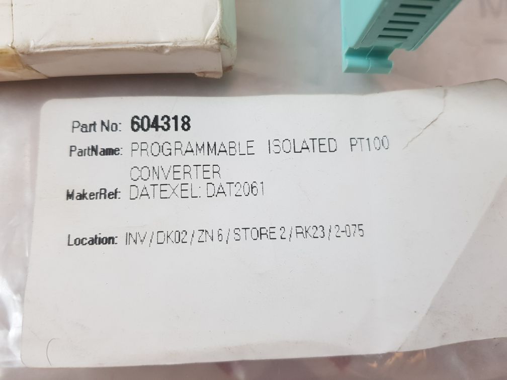 Datexel Dat 2061 Programmable Isolated Pt100 Converter