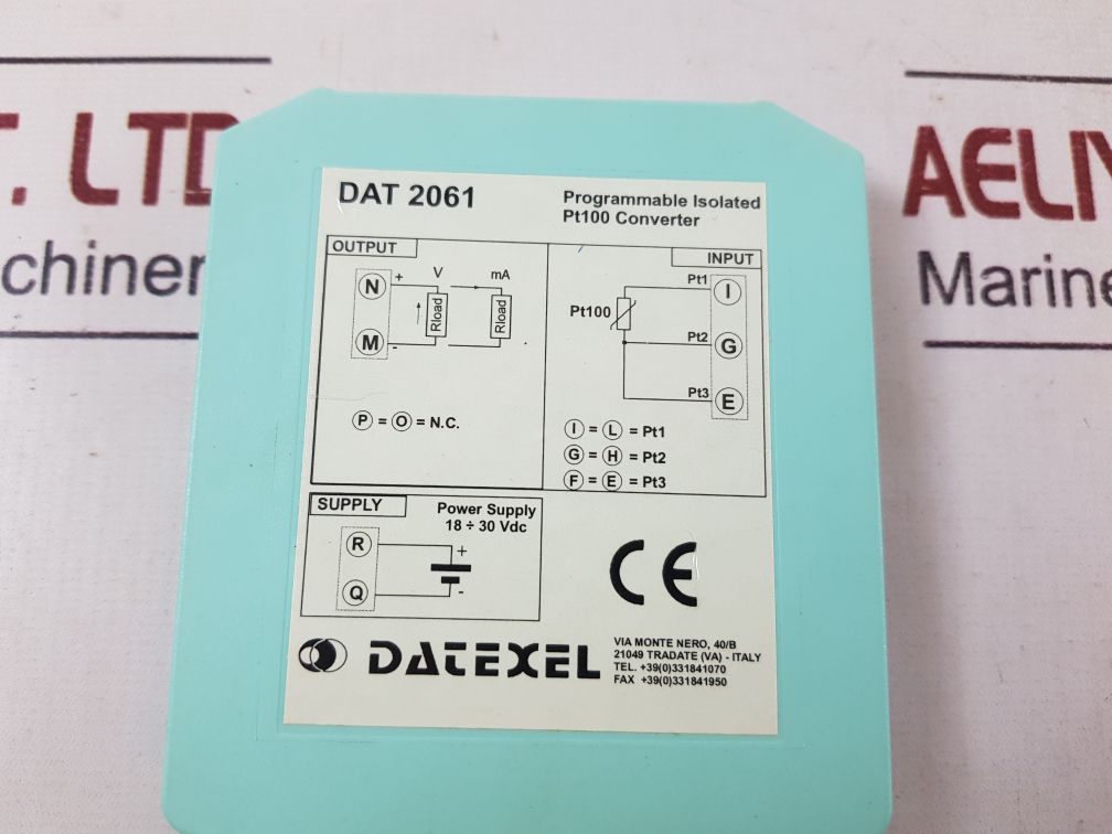 Datexel Dat 2061 Programmable Isolated Pt100 Converter