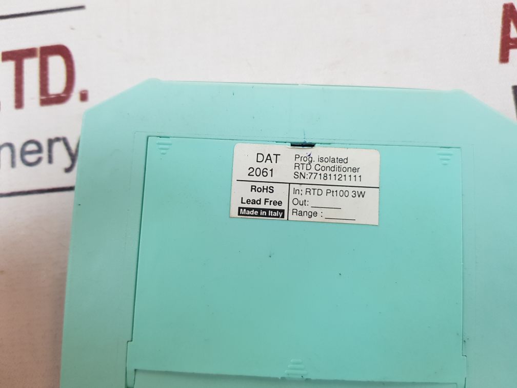 Datexel Dat 2061 Programmable Isolated Pt100 Converter