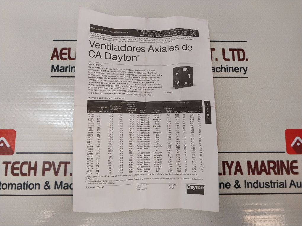 Dayton 2Rtk5 Ac Axial Fan