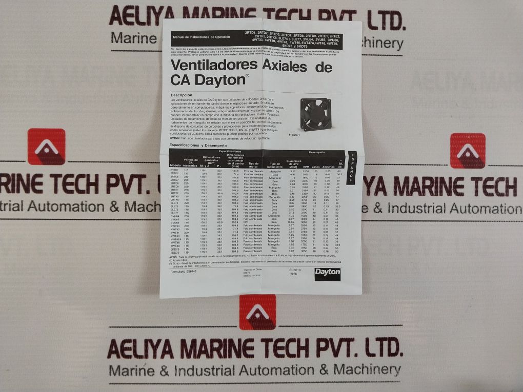 Dayton 6Kd75 115V 117 Cfm Ac Axial Fan