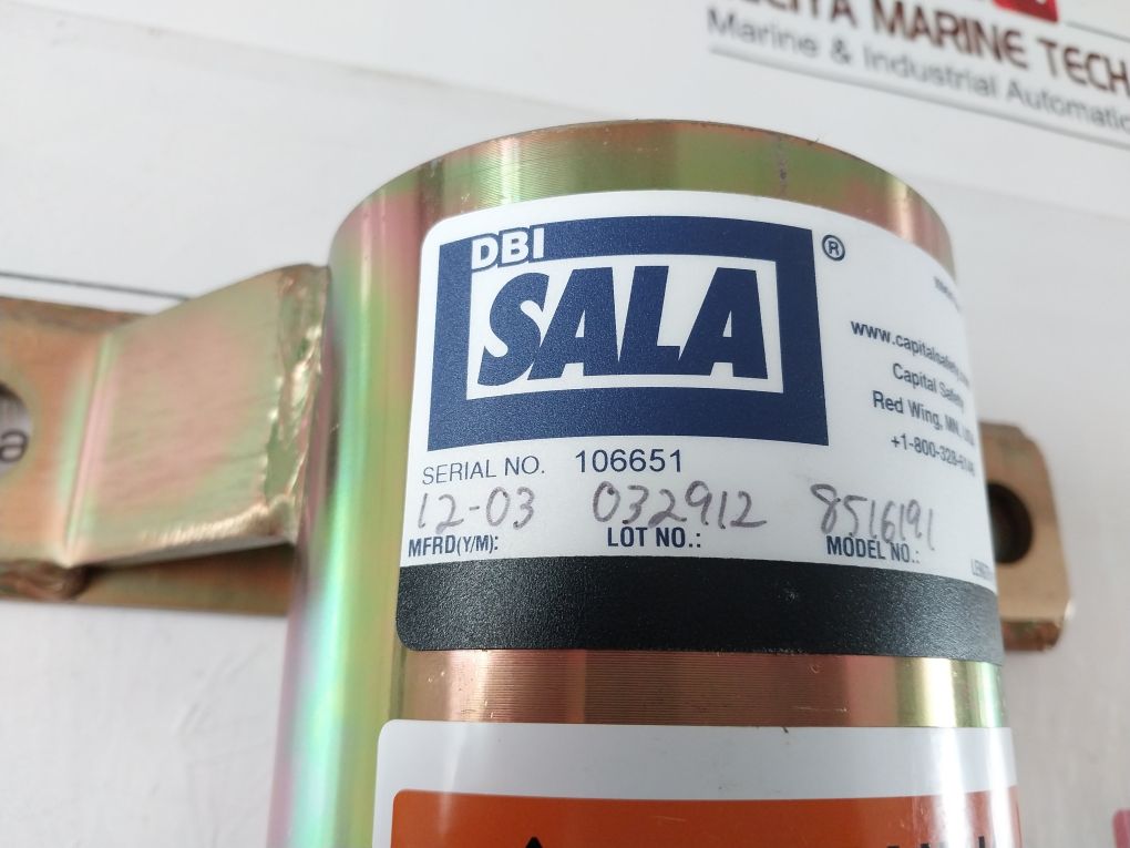 Dbi Sala 8516191 Confined Space Wall Mount Sleeve Davit Base