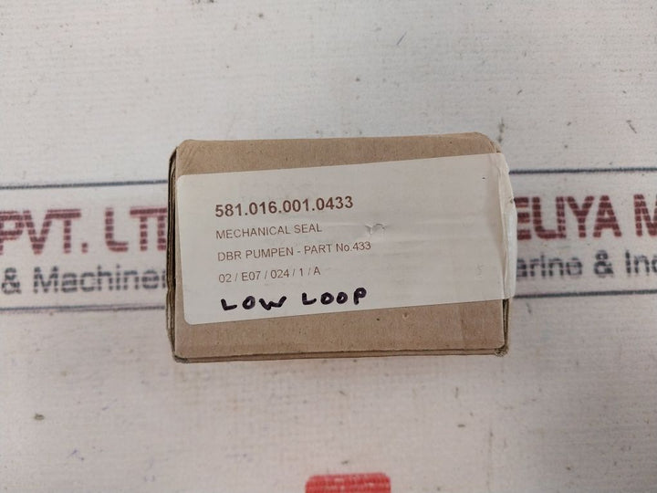 Dbr Pumpen 433 Mechanical Seal