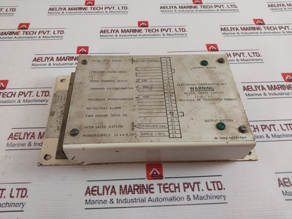 De Hoop Rotterdam 775.53.25.11 Electronic Comparating Unit 24Vdc