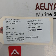 Deckma 79186 Memory Card