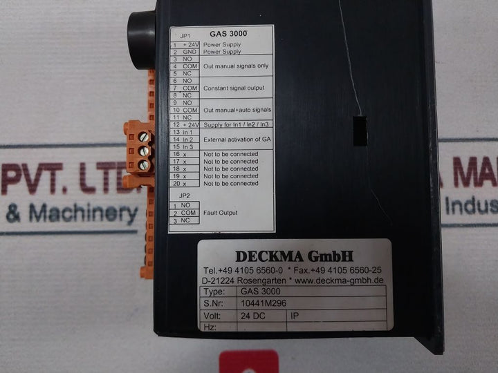 Deckma Gas 3000 General Alarm 24 Dc