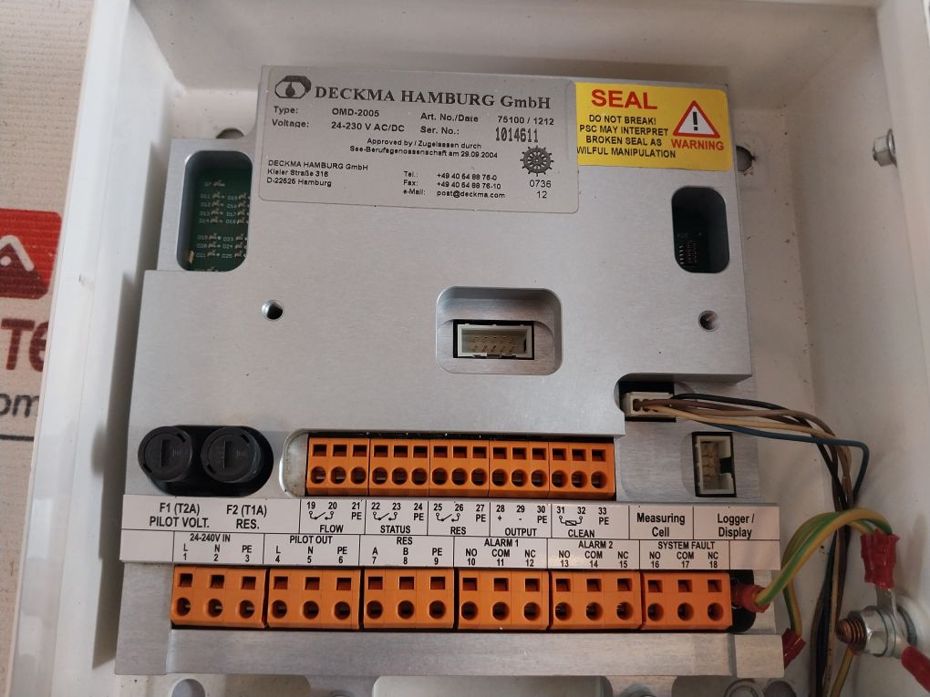 Deckma Hamburg Omd-2005 Oil Content Meter
