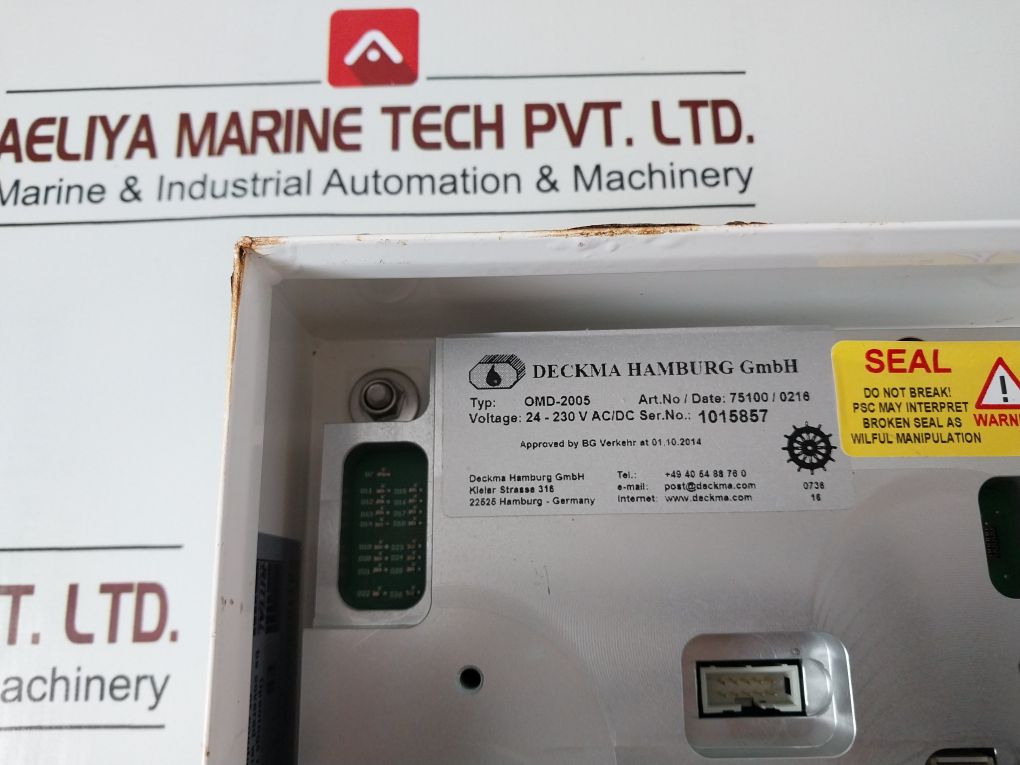 Deckma Omd-2005 Bilge Alarm Oil Content Meter 