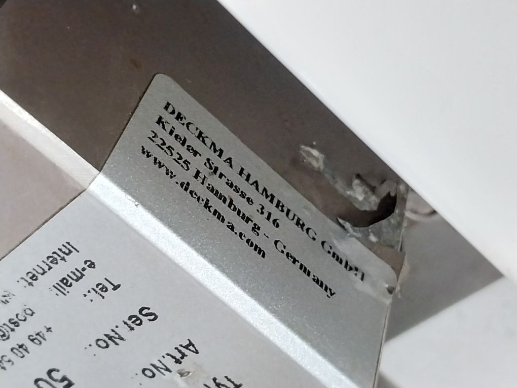 Deckma Omd-2005 Bilge Alarm Oil Content Meter 