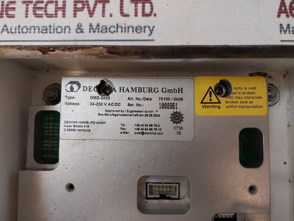 Deckma Omd-2005 Oil Content Meter