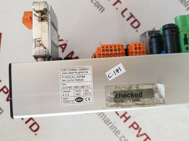 Deckma S/Ofms 3000 Lm01-e3 Firealarm Fan/Pump Module