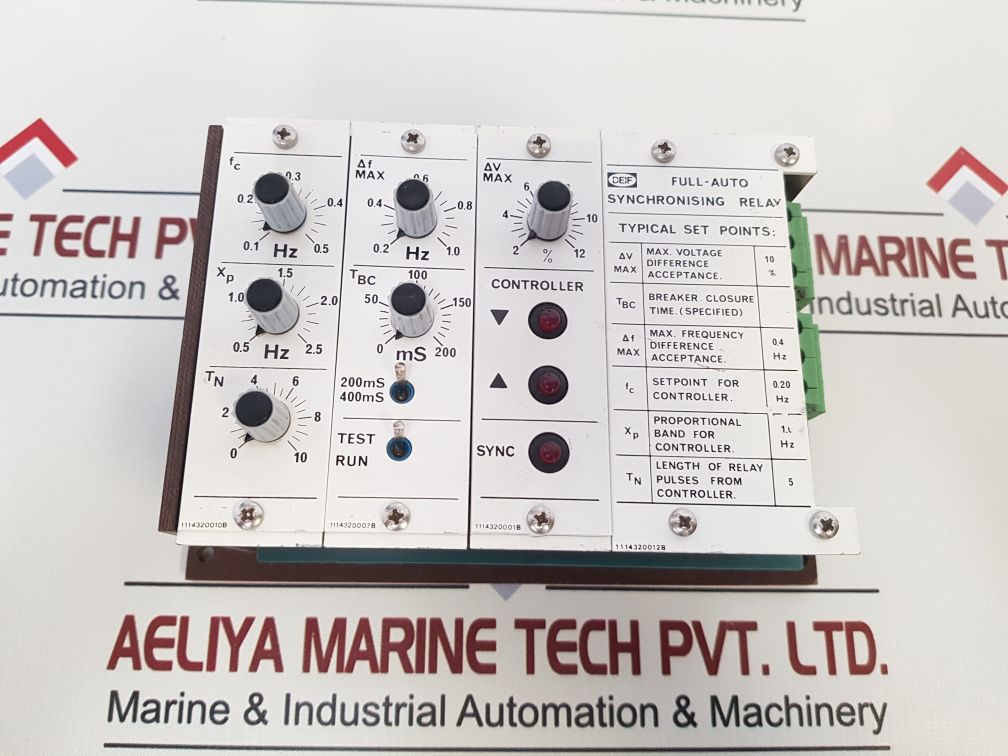 Deif 1114320012B Full-auto Synchronising Relay