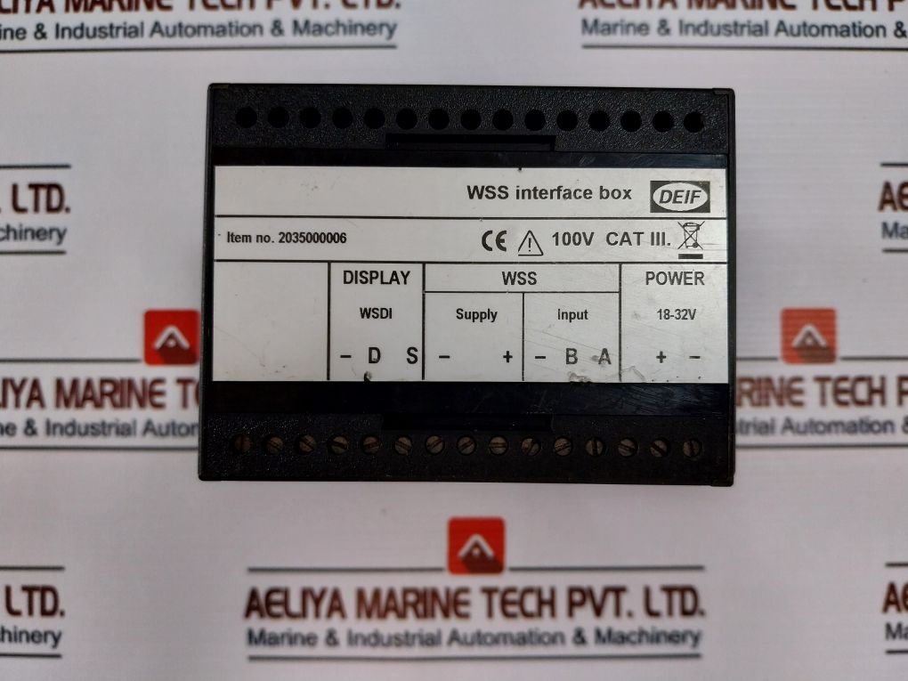 Deif 2035000006 Wss Interface Box 18-32V