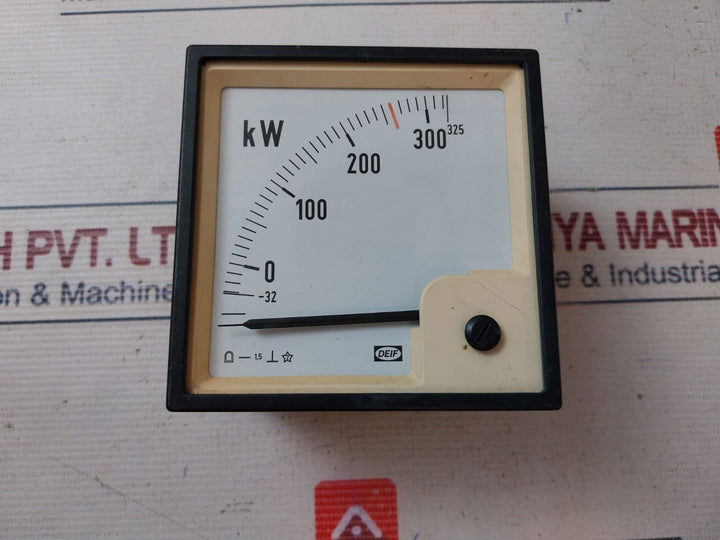 Deif 406630 230 Analog Meter 0 To 325 Kw