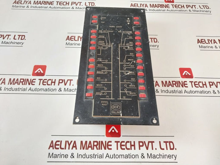 Deif 827.41 Spare Light Control Panel 21099 A
