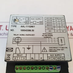 Deif Aal-111Q961 Ac Network Insulation Monitor 100043386.50