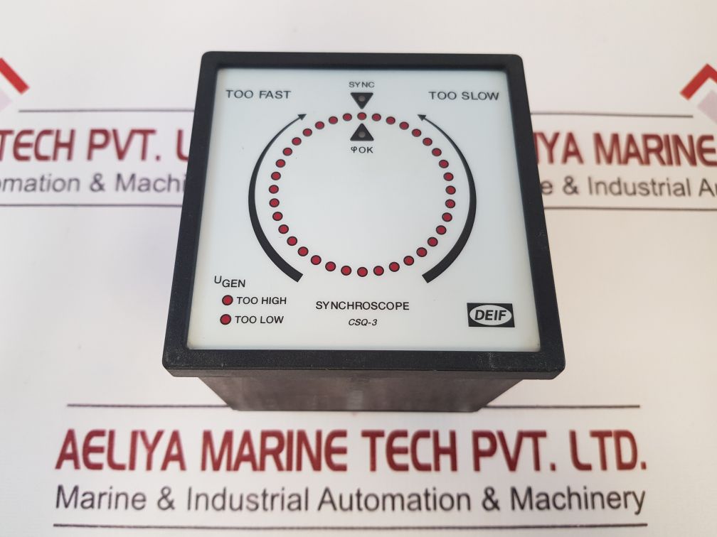 Deif Csq-3 Land Multi Function Synchroscope Meter