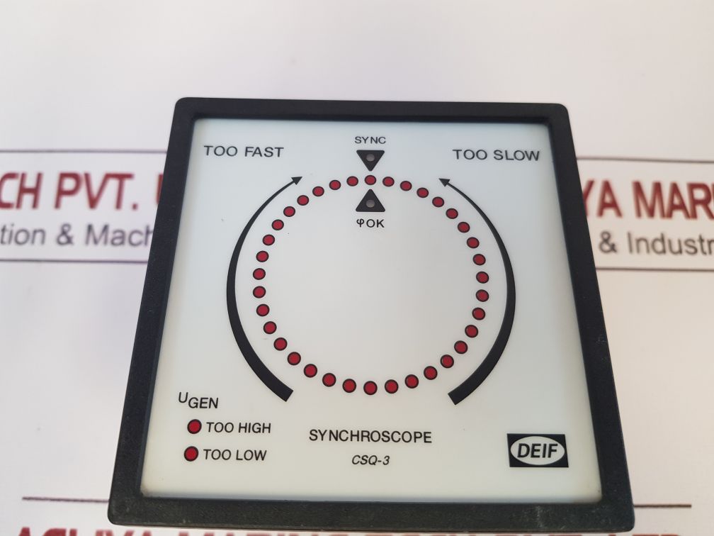 Deif Csq-3 Land Multi Function Synchroscope Meter