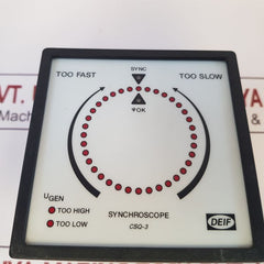 Deif Csq-3 Land Multi Function Synchroscope Meter