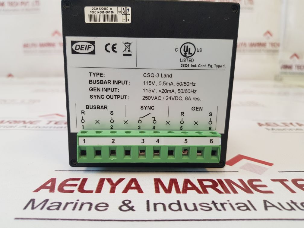Deif Csq-3 Land Multi Function Synchroscope Meter