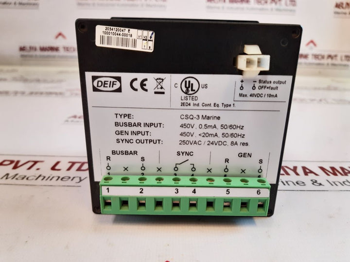 Deif Csq-3 Marine Synchroscope