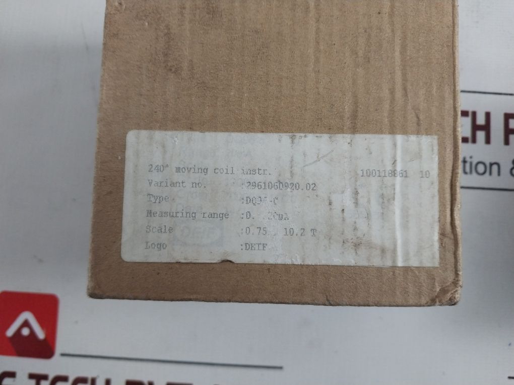Deif Dq96-c Panel Meter 0.75...10.2 T