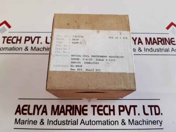 Deif Dq96-c Panel Meter 0…4…20Ma Dc