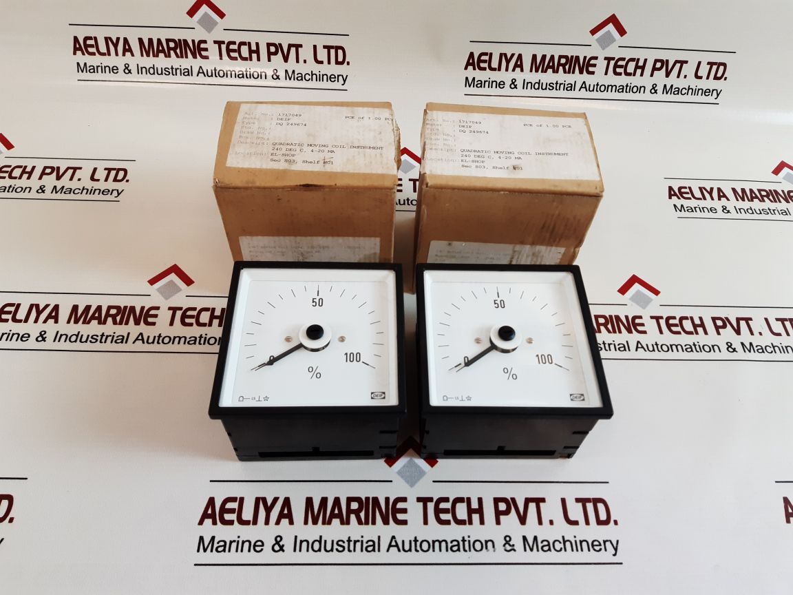 Deif Dq96-c Panel Meter 4-20Ma Dc, Scale: 0..100%