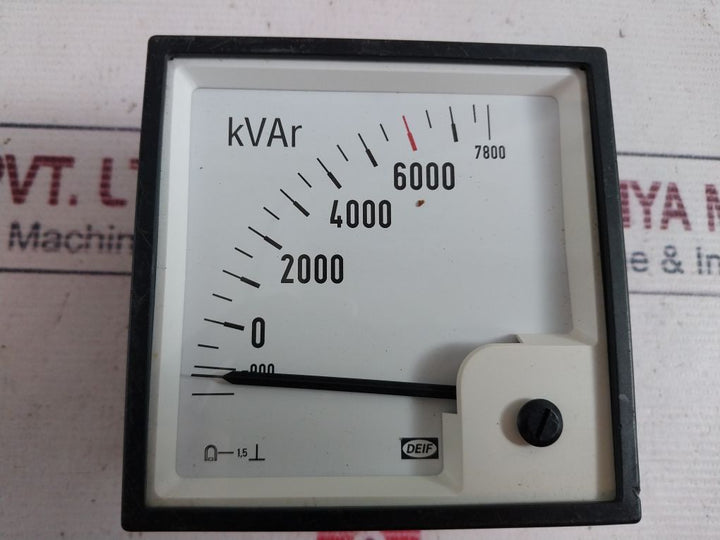 Deif Dq96-x -900 To 7800 Kvar Meter