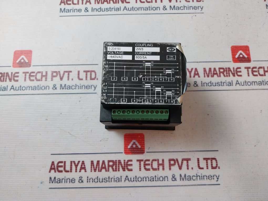 Deif Dq96-x 0-300 Kw Meter 600/5A