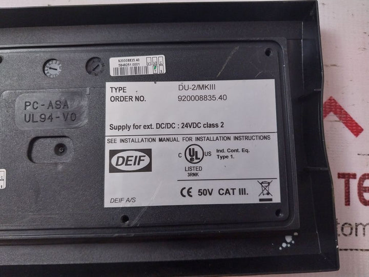 Deif Du-2/Mkiii Protection And Power Management Multi-line Ppm