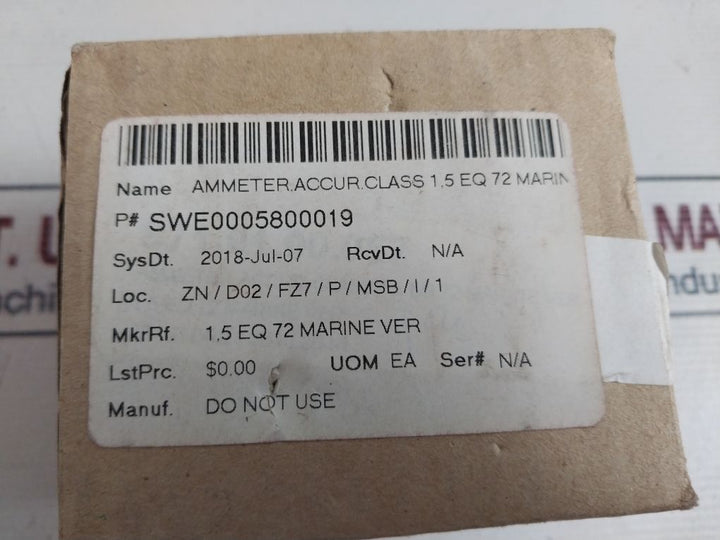 Deif Eq72-x Ammeter 1200012006C