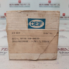 Deif Eq72-x Moving Iron Ammeter