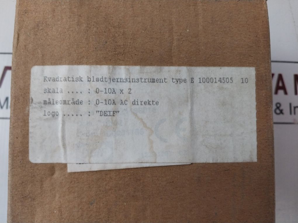 Deif Eq96-x Ammeter 0-10A