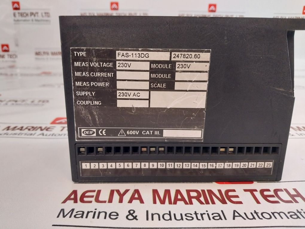 Deif Fas-113Dg Synchronisation & Circuit Breaker 230V Ac