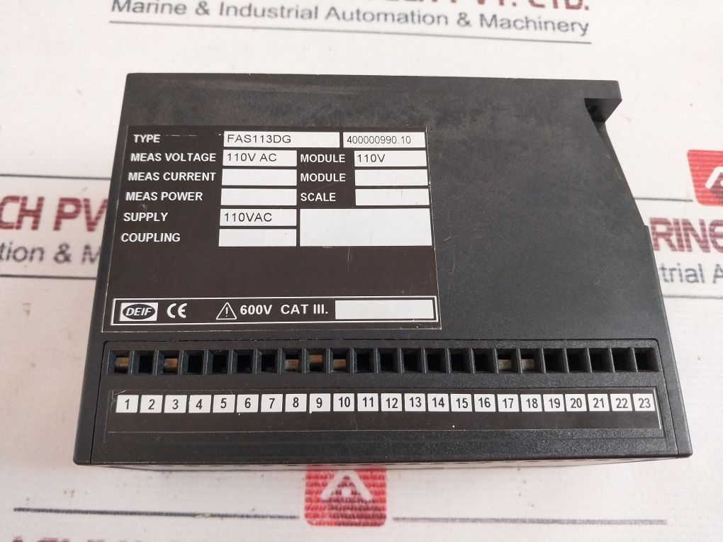 Deif Fas-113Dg Synchronize Controller 110V Ac